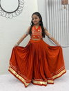 Pc 585 Pure Cotton Mirror Hand Work Navratri Kids Chaniya Choli
